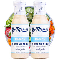 Yo Mama's Foods Keto Ranch Salad Dressing And Dip - Pack Of (2) - Dairy Free, Gluten Free, Low Sodium, And All Natural!