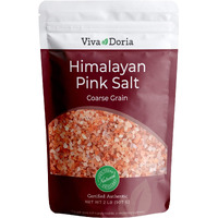 Viva Doria Himalayan Pink Salt, Coarse Grain, Certified Authentic, 2 Lb (907 G) For Grinder Refills