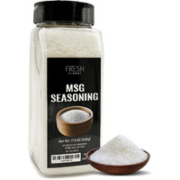 Fresh Finest Msg Seasoning - 17.6Oz Msg Powder - Monosodium Glutamate Powder - Pure Flavor Enhancer Powder - Ideal For Cooking, Food, Desserts - Rich Umami Taste - No Additives Or Fillers