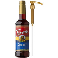 Torani Cherry Syrup For Drinks, Flavoring For Iced Tea, Lemonade, And Sodas, Pump Included, 25.4 Oz