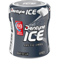 Dentyne Ice Arctic Chill Sugar Free Gum, 1 Bottle Of 60 Pieces