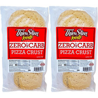 Thinslim Foods Zero Net Carb Pizza Crust | Keto | Low Carb | High Protein | 8Oz, Thick Crust, 2Pack
