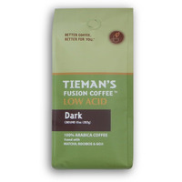 Tieman's Fusion Coffee, Low Acid Dark Roast, Ground, 10-Ounce Bag
