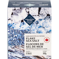 Flaky Sea Salt - 8.8 Oz Of Large Flake Salt - Hand Harvested On Vancouver Island - Perfect For Seasoning, Baking, Cooking, And Finishing - All Natural Flaked Salt