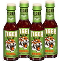 Tiger Sauce Original Hot Sauce, 5Oz Bottle (Pack Of 4)