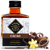Strongwater Cacao Bitters (40 Servings) - Chocolate Bitters For Cocktails, Made With Roasted Cacao Nibs, Cherry Bark, Vanilla, & Almond - Pair With Bourbon, Vodka, Champagne, Coffee - 3Oz, 1 Pack