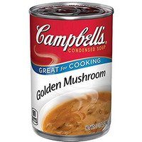 Campbell's, Condensed Golden Mushroom Soup, 10.75Oz Can (Pack Of 6)