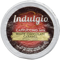 Indulgio White Chocolate Caramel Cappuccino, 48 Count