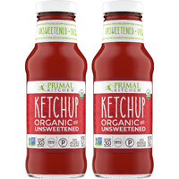 Primal Kitchen Organic Unsweetened Ketchup, No Cane Sugar Or Artificial Sweeteners, 11.3 Oz, Pack Of 2