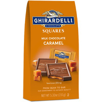 Ghirardelli Milk Chocolate Squares With Caramel Filling, Holiday Chocolate For Holiday Gifts And Stocking Stuffers, 5.32 Oz Bag
