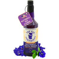 Top Hat Butterfly Truth Serum - Butterfly Pea Floral Extract - Blue Flower Tea Tincture - Blue Bitters - Unsweetened - Non-Alcoholic - Make Drinks Blue And Indigo Purple - 32Oz Bottle