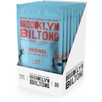 Brooklyn Biltong Air Dried Grass Fed Beef Snack, South African Beef Jerky (2 Oz, Pack Of 8)- Whole30 Approved, Paleo, Keto, Gluten Free, Sugar Free, Made In Usa - (Original)