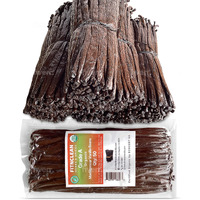 50 Organic Grade A Madagascar Vanilla Beans. Certified Usda Organic For Extract And All Things Vanilla By Fitnclean Vanilla. ~5"" Bulk Fresh Bourbon Non-Gmo Pods.