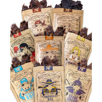 Righteous Felon Beef Jerky Variety Pack | Gluten Free Beef Jerky Snack Packs For Adults | High Protein, Keto-Friendly, Low Sugar | Made With Premium Meats | Beef Jerky Gifts For Men | Sampler 8 Pack