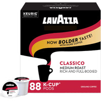 Lavazza Classico Single-Serve Coffee K-Cups For Keurig Brewer, Medium Roast, 88 Capsules Value Pack, 1