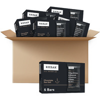 Rxbar Protein Bars, 12G Protein, Gluten Free Snacks, Chocolate Sea Salt (6 Boxes, 30 Bars)
