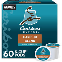 Caribou Coffee Caribou Blend Keurig Single-Serve K-Cup Pod, Medium Roast Coffee, 60 Count (6 Packs Of 10)
