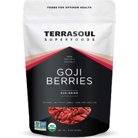 Terrasoul Superfoods Organic Goji Berries, 16 Oz - Large Size | Chewy Texture | Premium Quality | Lab-Tested