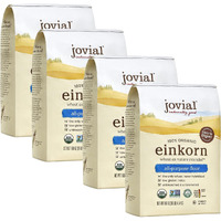 Jovial Einkorn 100% Organic Einkorn All Purpose Flour - Baking Flour, High Protein, Non-Gmo, Usda Certified Organic, Unbleached Flour, Product Of Italy, Organic All Purpose Flour - 32 Oz, 4 Pack