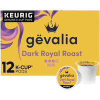 Gevalia Dark Royal Roast K-Cup Coffee Pods (72 Pods (6 Boxes Of 12))