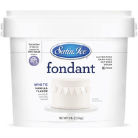 Satin Ice White Fondant, Vanilla, 5 Pounds