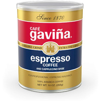 Caf   Gavia Espresso Roast Extra Fine Ground Coffee, 100% Arabica, 10 Oz Can
