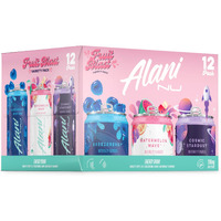 Alani Nu Fruit Blast Variety Sugar Free, Low Calorie Energy Drinks | 200Mg Caffeine | Pre Workout Performance With Antioxidants | Biotin B Vitamins | Zero Sugar | 10 Calories | 12 Fl Oz Cans (12 Pack)