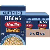 Barilla Gluten Free Elbows Pasta, 12 Ounce (Pack Of 8) - Non-Gmo Gluten Free Pasta Made With Blend Of Corn & Rice - Vegan Pasta