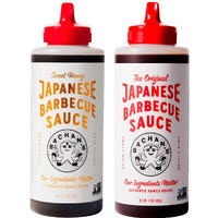 Bachan's Japanese Barbecue Sauce 2 Pack - 1 Original, 1 Sweet Honey - Bbq Sauce For Wings, Chicken, Beef, Pork, Seafood, Noodles, And More. Non Gmo, No Preservatives, Bpa Free