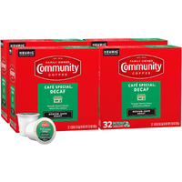 Community Coffee Caf   Special Decaf, Medium-Dark Roast, Single-Serve Keurig K-Cup Pods, 32 Count (Pack Of 4)
