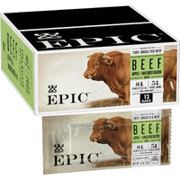 Epic Beef Apple Bacon Bars, Whole30, Paleo Friendly, 12 Ct