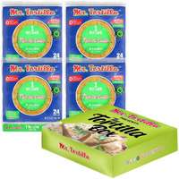 Mr. Tortilla Low Carb Keto Soft Taco Shells, Vegan Healthy Snacks & Bread Alternative, 1 Net Carb 15 Calories Delicious Small Batch Kosher Wraps -(Pico De Gallo, 96 Count)