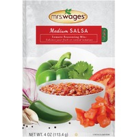 Mrs. Wages Medium Salsa Canning Mix, Easy-To-Use, Simple Homemade Salsa, Flavorful Spice, Enhance Your Tomatoes, 4 Oz Packet (Value Pack Of 6)