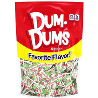 Dum Dums Lollipops Watermelon Flavor 1-50 Ct Bag