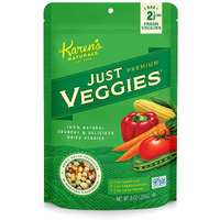Karen's Naturals Just Veggies, 8 Ounce Pouches, Keto Friendly All Natural Freeze Dried Vegetables, Vegan, Paleo, Gluten Free, Healthy Dried Veggie Sna...