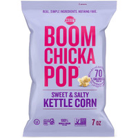 Angies Boomchickapop Sweet & Salty Kettle Corn Popcorn, 7 Ounce Bag (Pack Of 4 Bags)