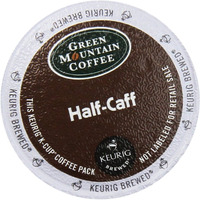 Green Mountain Coffee, Half-Caff, Single-Serve Keurig K-Cup Pods, Medium Roast Coffee, 48 Count (2 Boxes Of 24 Pods)