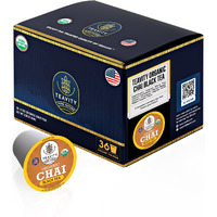 Organic Chai Black Tea Pods For Keurig Naturally Caffeinated By Teavity (36 Tea Pods)