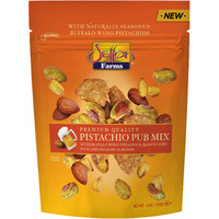 Setton Farms Pistachio Pub Mix 5 Oz. Bag. With Buffalo Wing Pistachios, Ranch Corn Nuts, Honey Roasted Sesame Chips And Hickory Almonds.