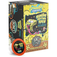 Bones Coffee Company Flavored Coffee Bones Cups Bikini Bottom Brew Flavored Pods Pineapple Upside Down Cake Flavor | 12Ct Single-Serve Coffee Pods Spongebob Inspired Coffee