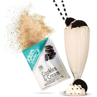 Keto Chow | Gourmet Keto Meal Replacement | Nutritionally Complete | You Choose The Fat | Easy Fast Low Carb Meal | Cookies And Cream