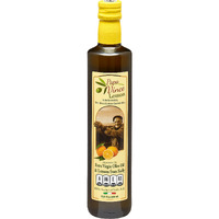 Papa Vince Olive Oil Extra Virgin - First Cold Pressed, Polyphenol Rich Olive Oil (Evoo). Lemon Agrumato, Unfiltered, Single Sourced, Glass Bottle, Family Made, Sicily, Italy
