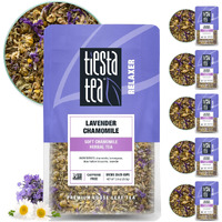 Tiesta Tea - Lavender Chamomile | Soft Chamomile Herbal Tea | Premium Loose Leaf Tea Blend | Non Caffeinated Tea | Make Hot Or Iced Tea & Brews Up To 25 Cups - 5.4 Ounce Resealable Pouch, Pack Of 6