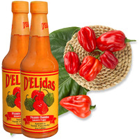 D'Elidas Habanero Hot Sauce, Natural Habanero Pepper Hot Sauce, Chombo Picante Sauce #1 In Panama, Non-Gmo, Keto Friendly Food Habanero Sauce, 10 Fl Oz (Pack Of 2)