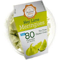 Krunchy Melts Original Meringue Cookies | Key Lime Flavor | Only 80 Calories Per Serving | Fat Free, Gluten Free, Dairy Free (4 Oz)
