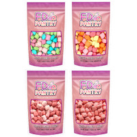 Freeze Dried Candy Variety Pack - Fruit Burst 4 Pack, Original, All Pinks, All Reds, Sour 5 Oz (4 Count) - Assortment Combo Bundle Pouch - Gift Bag 1.25 Lb