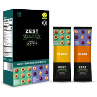 Fruit Snacks By Zest Delites, Fruit Leather, Healthy Snacks For Adults, Dried Fruit Bars, Gluten Free Fruit Strips, Vegan Healthy Snacks, Fruit Strips, Apple-Based, Peach, Plum, 0.88 Oz X 10