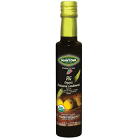 Mantova Organic Fig Balsamic Vinegar Of Modena, Perfect For Salad Dressing, Pasta Salad, Ice Cream And Cocktails, 8.5 Oz