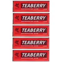 Teaberry Chewing Gum - Classic Retro Nostalgic Yummy Flavor Originated By Clark's Finally Back! - Gerrit's Tea Berry Flavor