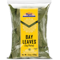 Rani Bay Leaf (Leaves) Whole Spice Hand Selected Extra Large 3.5Oz (100G) ~ All Natural | Gluten Friendly | Non-Gmo | Kosher | Vegan | Indian Origin (Tej Patta)